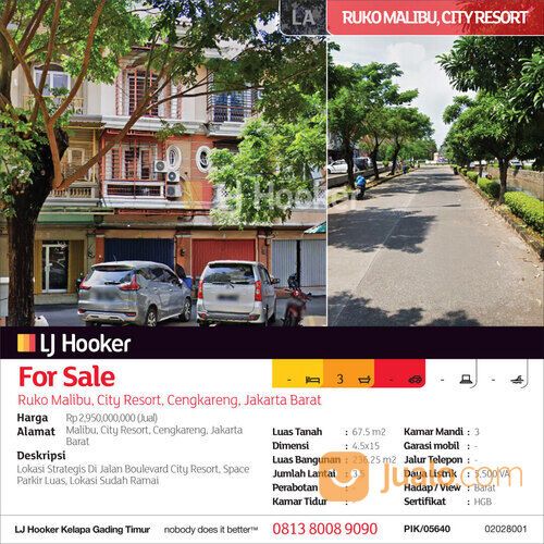 Ruko Malibu, City Resort, Cengkareng, Jakarta Barat