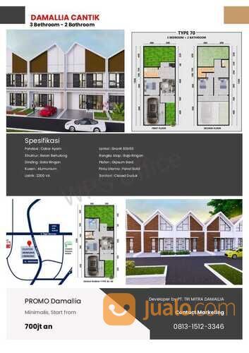Cluster Damallia Cantik Perumahan Acropolis Cibinong Rumah 2 Lantai