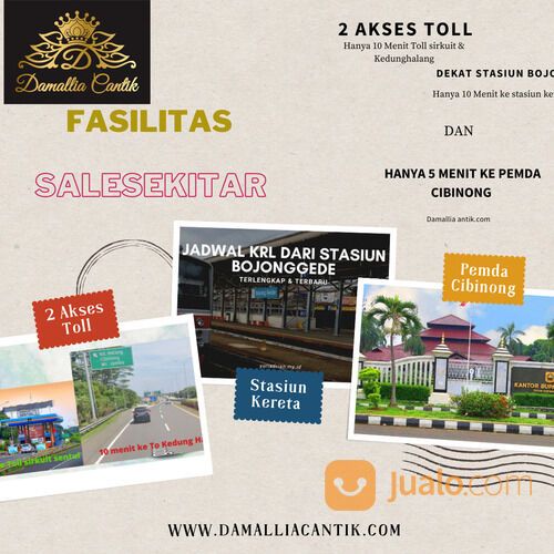 Cluster Damallia Cantik Perumahan Acropolis Cibinong Rumah 2 Lantai