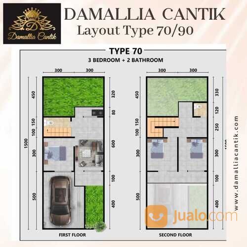 Cluster Damallia Cantik Perumahan Acropolis Cibinong Rumah 2 Lantai