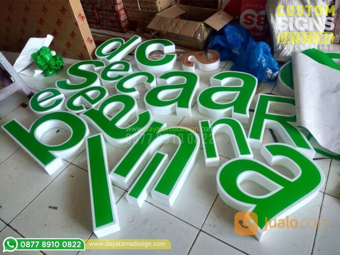 Neon Box dan Huruf Timbul Custom