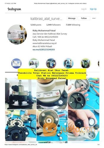 Sertifikat Kalibrasi Total Station Waterpass Theodolite Terpercaya