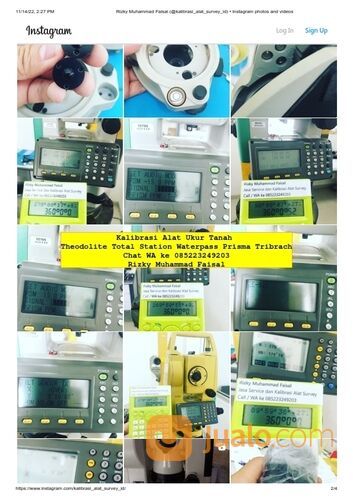 Sertifikat Kalibrasi Total Station Waterpass Theodolite Terpercaya