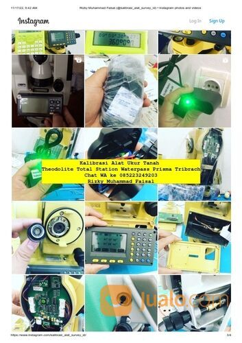 Sertifikat Kalibrasi Total Station Waterpass Theodolite Terpercaya