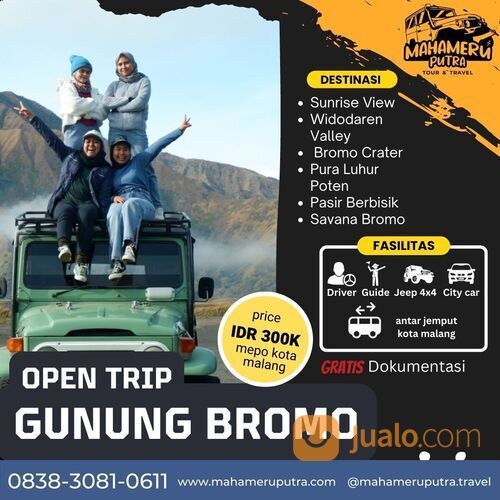 Wisata Paket Liburan Natal & Tahun Baru 2023 - Open Trip Bromo Fasilitas Lengkap