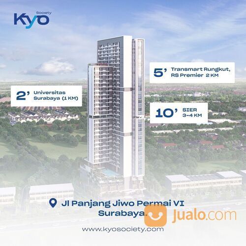 Apartemen Kyo Society Tenggilis Universitas UBAYA Baru 600Jtan Tanrise