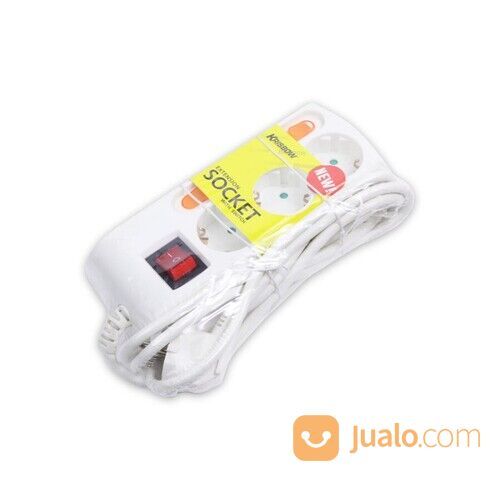 Krisbow Stop Kontak 3 Soket Dengan Tombol On/off - Putih di Kota ...