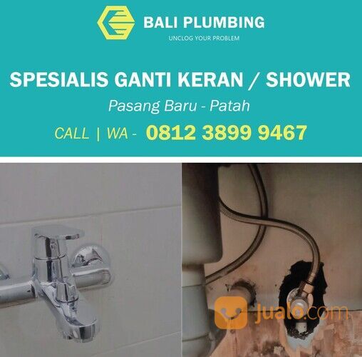 Jasa Perbaikan / Penggantian keran, shower, flexible | Bali plumbing