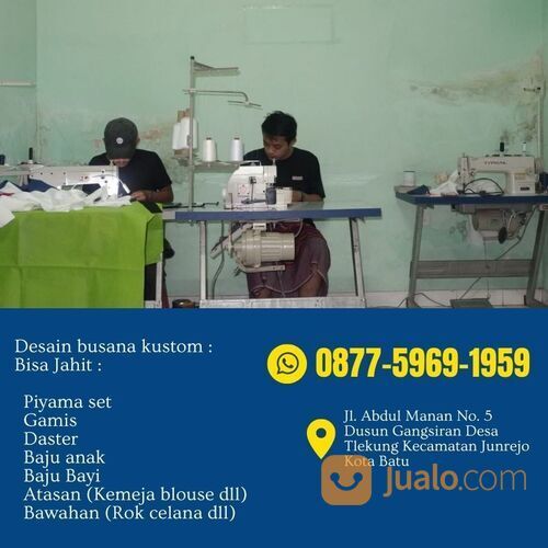 Jasa Penjahit Konveksi di Kota Batu WA. +62877-5969-1959