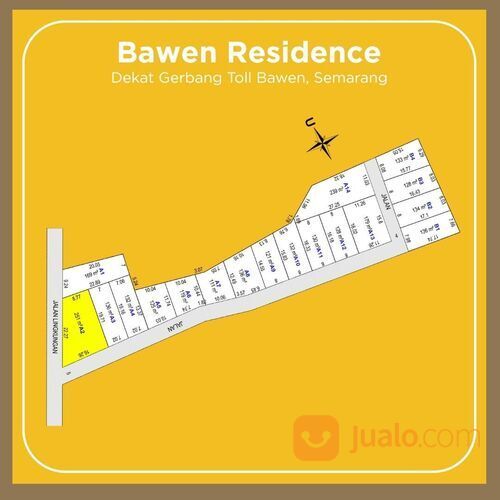 Utara Hotel Bawen Indah Tanah Murah Sertifikat SHM