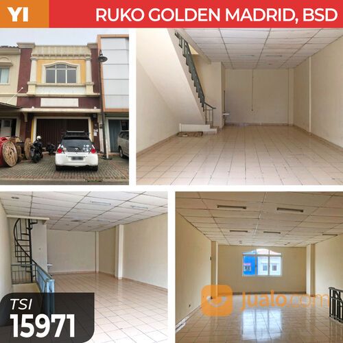 (TSI/15971) Ruko Golden Madrid, BSD, Tangerang, 5.3x12.9 m², 2⅓ Lt, HGB