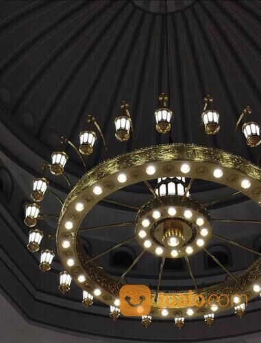 Lampu Hias Masjid Nabawi Kuningan Sangat Elegan, mewah Harga Terjangkau