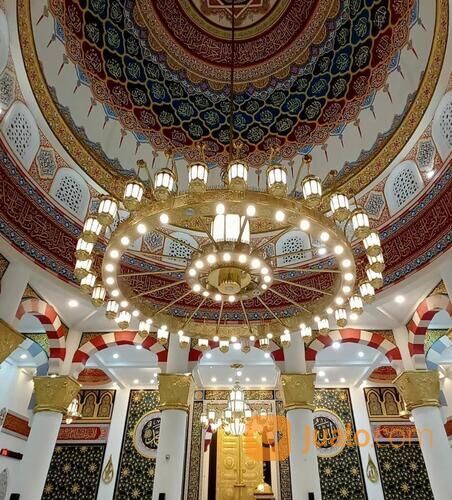 Lampu Hias Masjid Nabawi Kuningan Sangat Elegan, mewah Harga Terjangkau