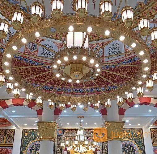 Lampu Hias Masjid Nabawi Kuningan Sangat Elegan, mewah Harga Terjangkau