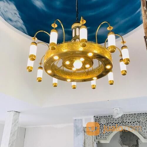 Lampu Hias Masjid Nabawi Kuningan Sangat Elegan, mewah Harga Terjangkau