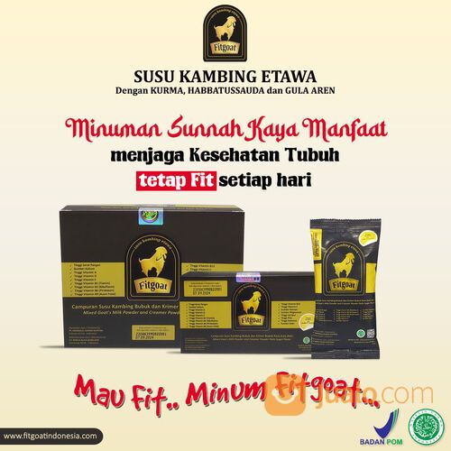 Fitgoat Susu Kambing Etawa dengan Kurma, Habbatussauda dan Gula Aren Minuman Sunnah yang Menyehatkan