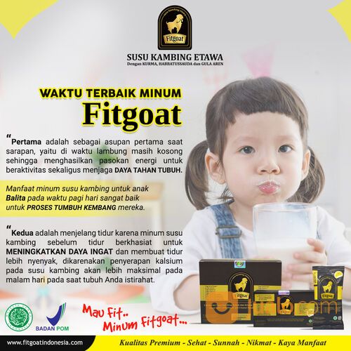 Fitgoat Susu Kambing Etawa dengan Kurma, Habbatussauda dan Gula Aren Minuman Sunnah yang Menyehatkan