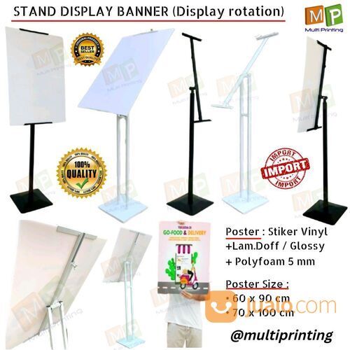 Stand Poster / Stand Banner (Rotation) 1 sisi