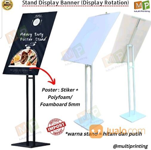 Stand Poster / Stand Banner (Rotation) 1 sisi