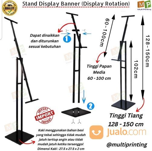 Stand Poster / Stand Banner (Rotation) 1 sisi