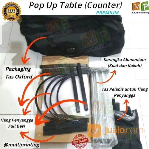 Pop Up Table / Pop Up Counter / Meja Pameran Portable