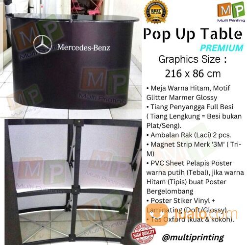 Pop Up Table / Pop Up Counter / Meja Pameran Portable