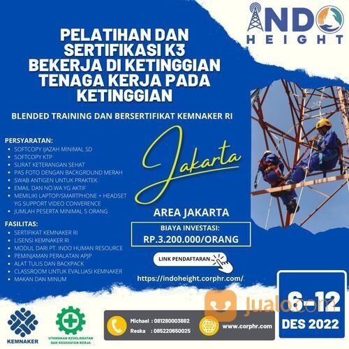 Pelatihan dan Sertifikasi Tenaga Kerja Pada Ketinggian Tingkat 1