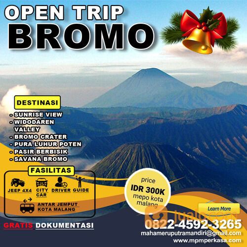 Open Trip Bromo Promo Natal & tahun Baru 2023