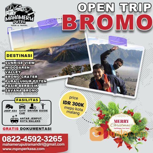 Open Trip Bromo Promo Natal & tahun Baru 2023