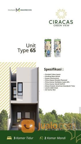 Rumah Syariah Ciracas Green View 2 Promo Dp 10juta All in SHM