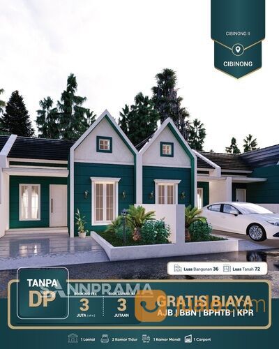 Rumah Scandinavian 1 Lantai Dalam Mini Cluster Griya Cibinong Indah 2 (RN)