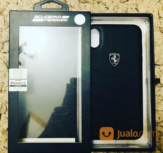 Casing HP Iphone Type XS Max/ 6.5s Merk Scuderia Ferrari Asli/Original Warna Merah & Hitam