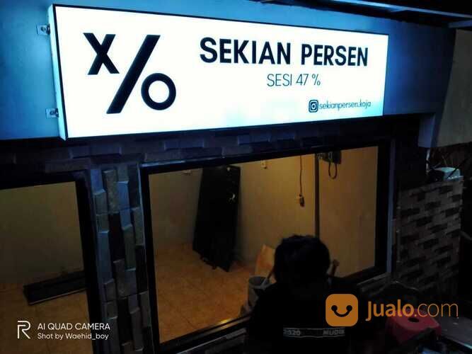 Signage Neon Box Papan Nama Cafe