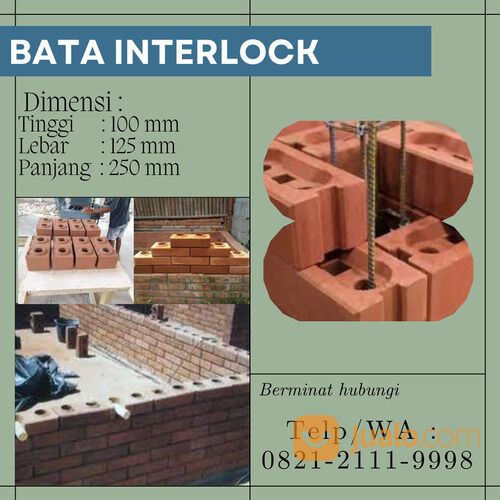 Batu Bata Bolong Interlock Jawa Tengah Telp/WA: 0821-2111-9998