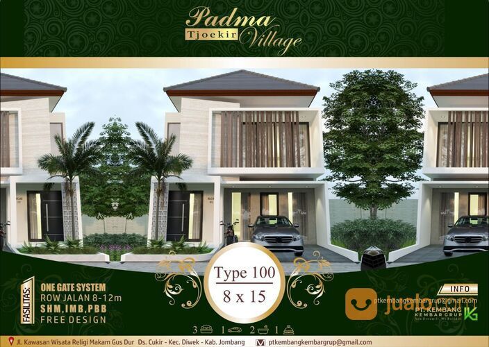 Rumah baru siap huni di Perum Padma Tjoekir Village Jombang