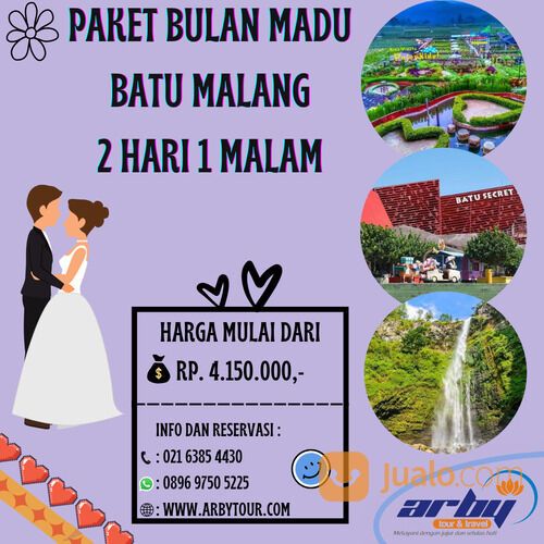 Paket Wisata Murah Bulan Madu (Honeymoon) Batu Malang 2 Hari 1 Malam