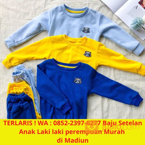 TERLARIS ! WA : 0852-2397-6277 Baju Setelan Anak Laki laki perempuan Murah di Madiun