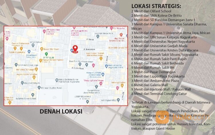 Demangan Huis Hunian Mewah Berlokasi di Pusat Kota Yogyakarta