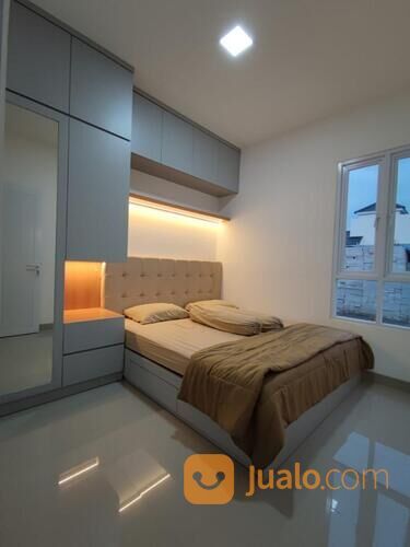 Rumah mezanin desain minimalis cantik di Cilodong depok