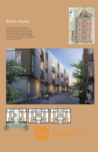 Rumah Kost BSD city 6 kamar full furnish Zena Sharehouse BSD siap pakai