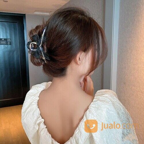 JEPITAN RAMBUT CAPIT BESAR DESAIN PITA SISI BERLIAN FASHION TERBARU