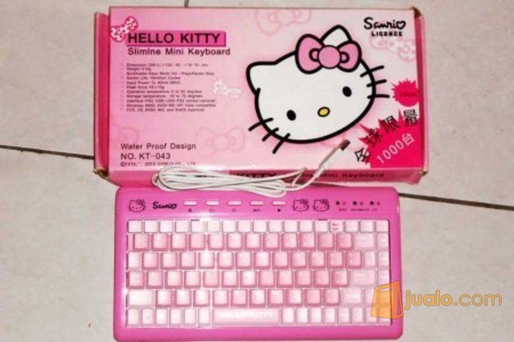 KEYBOARD KOMPUTER PC HELLO KITTY ORI SANRIO KOLEKSI BARANG HELLO KITTY