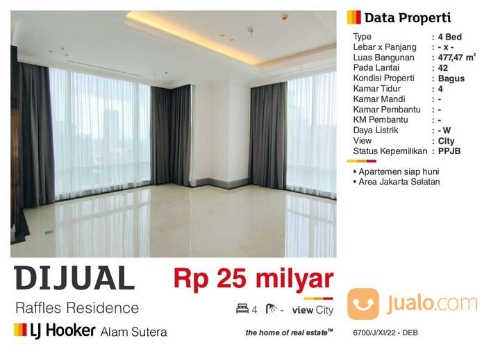 Apartment Raffles Residence