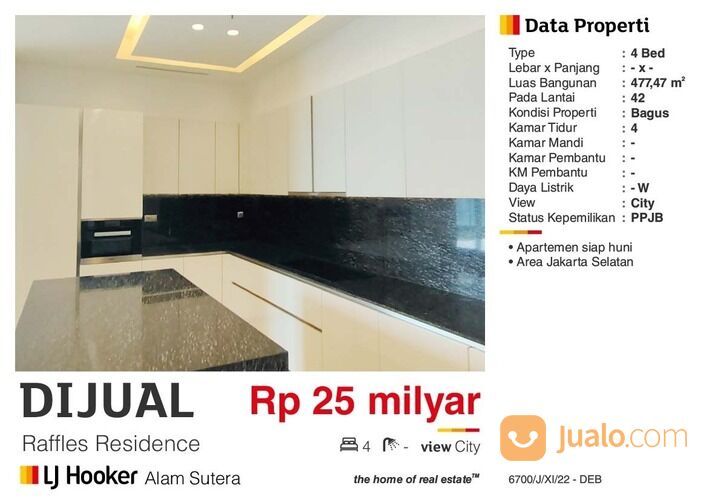 Apartment Raffles Residence