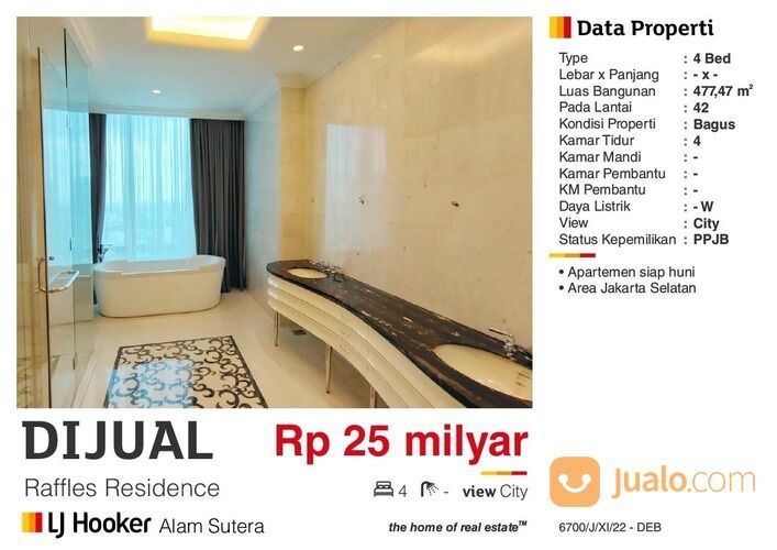 Apartment Raffles Residence