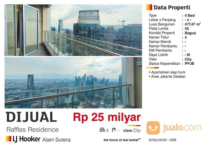 Apartment Raffles Residence