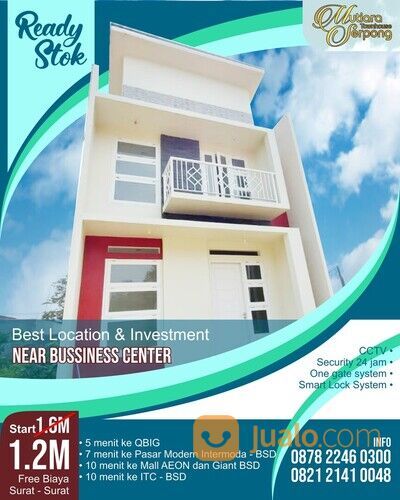 READY STOK! TOWNHOUSE SYARIAH MUTIARA SERPONG | Perumahan Mewah Serpong BSD