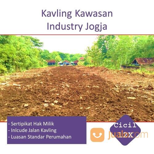 Tanah Dekat Pasar Sentolo Jogja, Cocok Kost Kawasan Industri