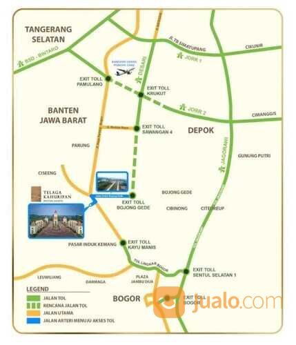 Kavling dalam cluster Telaga Kahuripan Parung Bogor