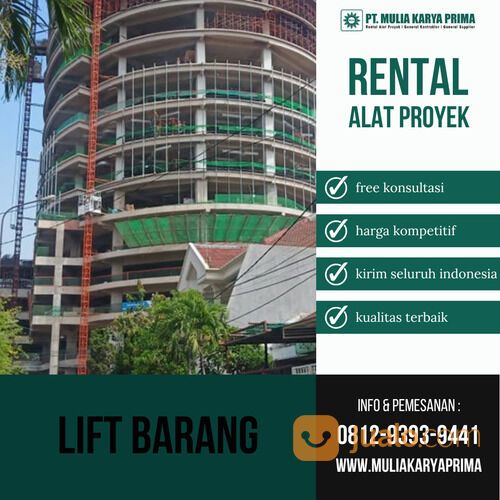 Sewa Lift Barang Morowali Kapasitas 1&4 Ton Spesifikasi Single/Double Cabin